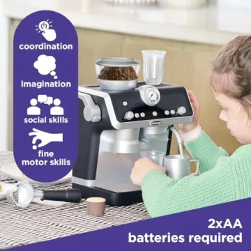 Casdon De'Longhi Coffee Machine Toy for Kids with Sounds