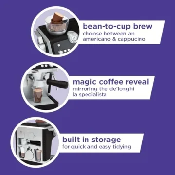 Casdon De'Longhi Coffee Machine Toy for Kids with Sounds