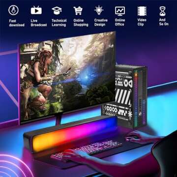 HP RGB Gaming Desktop Computer, Intel Quad Core I5-6500 up to 3.6GHz, GeForce GTX 750 Ti 4G, 16GB DDR4, 512G SSD, RGB Keyboard & Mouse, 600M WiFi & Bluetooth, Win 10 Pro (Renewed)