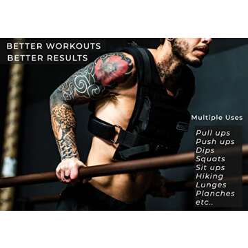 Adjustable Premium Weighted Vest for Workouts and Training