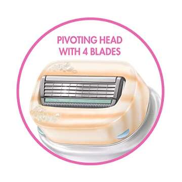 INTUITION Schick Razors for Women Variety Pack with 1 Razor Handle & 4 Intuition Razor Blades Refill | Shaving Kit Women, Girls Shaving Kit Beginners, Razor Gift Set for Women, Razor Starter Kit