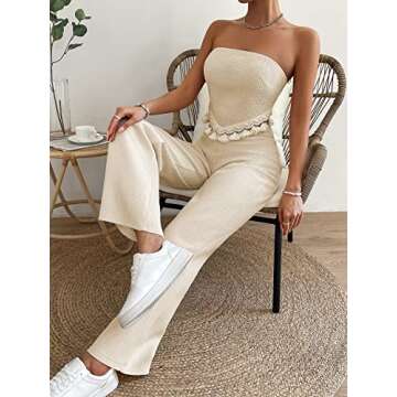 OYOANGLE 2 Piece Summer Casual Fringe Trim Outfit