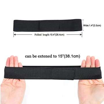 VGIRL Elastic Bands for Wig Edges,Cheap 2PCS Wig Bands for Keeping Wigs in Place,Melt Band for lace wigs,Adjustable Wig Band Edge Wrap to Lay Edges,Salon Melt Belt Elastic Bands for Wig