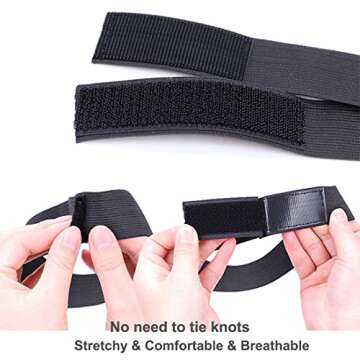 VGIRL Elastic Bands for Wig Edges,Cheap 2PCS Wig Bands for Keeping Wigs in Place,Melt Band for lace wigs,Adjustable Wig Band Edge Wrap to Lay Edges,Salon Melt Belt Elastic Bands for Wig