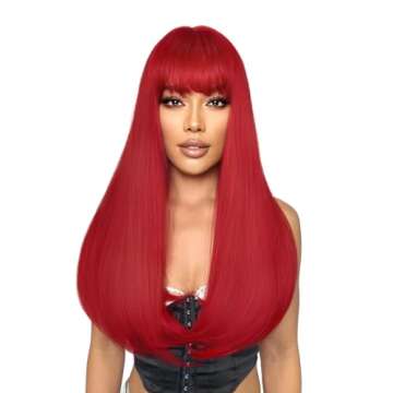 Stylish SUKRI Red Wig for Parties and Cosplay