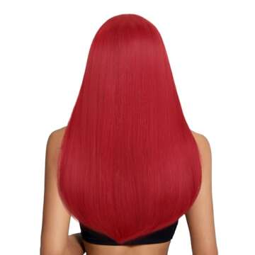 Stylish SUKRI Red Wig for Parties and Cosplay