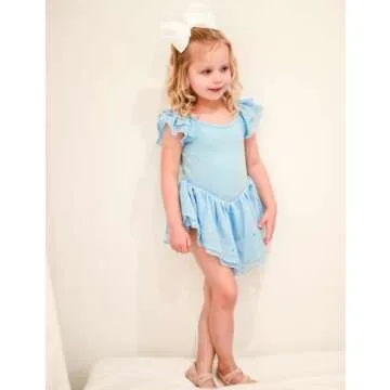 Idgreatim Toddler Girls Ballet Leotard with Sequins