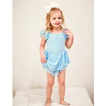 Idgreatim Toddler Girls Ballet Leotard with Sequins