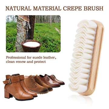 Suede & Nubuck Cleaning Kit by Care Guys: Hard-Wearing Crepe Brush with A Cleaning Eraser