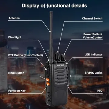 Baofeng Walkie Talkies 888S Long Range Two Way Radios