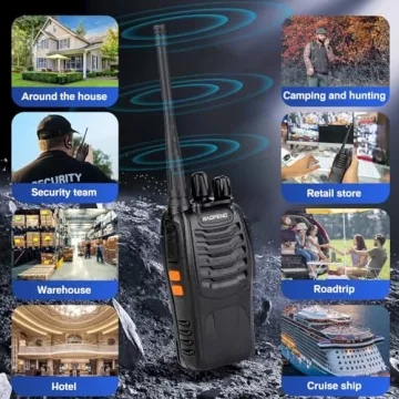 Baofeng Walkie Talkies 888S Long Range Two Way Radios