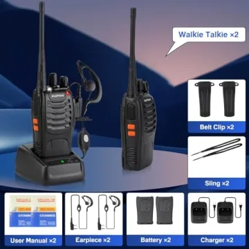 Baofeng Walkie Talkies 888S Long Range Two Way Radios