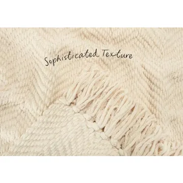 Chanasya Premium Textured Knit Throw Blanket - Cozy Comfort