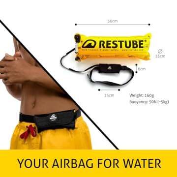 Restube Beach Inflatable Safety Buoy | Compact & Durable