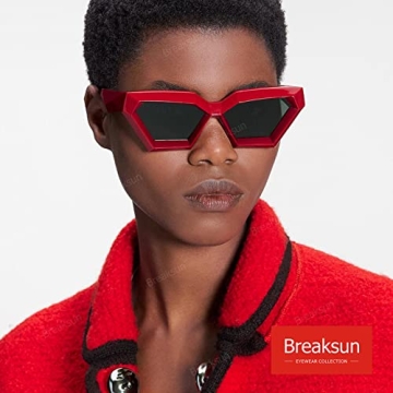 Breaksun Vintage Cat Eye Sunglasses for Women