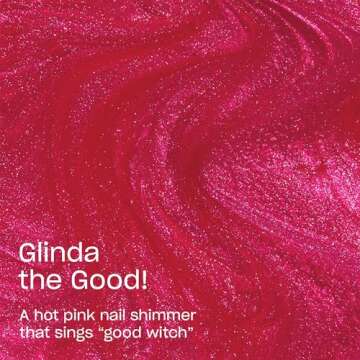 OPI Nail Lacquer, Pink Nail Polish, Up to 7 Days of Wear, Chip Resistant & Fast Drying, x Wicked Limited Edition Collection, Glinda the Good!, 0.5 fl oz