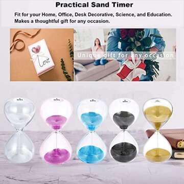 SuLiao 2 Minute Sand Timer - Elegant Hourglass for All Ages