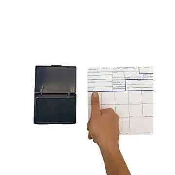 Fingerprint Kit Set - Dactek EZ ID3 Finger Print Ink Pad with ATF Fingerprint Cards - FBI FD-258 Fingerprint Cards - Inkless Fingerprint Pad - Fingerprint Kits Law Enforcement -Ink Pad and FD-258 (20)