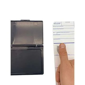 Fingerprint Kit Set - Dactek EZ ID3 Finger Print Ink Pad with ATF Fingerprint Cards - FBI FD-258 Fingerprint Cards - Inkless Fingerprint Pad - Fingerprint Kits Law Enforcement -Ink Pad and FD-258 (20)