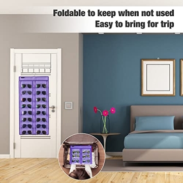 ANZORG Dual Sided Hanging Sunglasses Organizer for Home