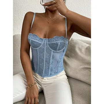 Stylish Women's Corset Top with Adjustable Straps