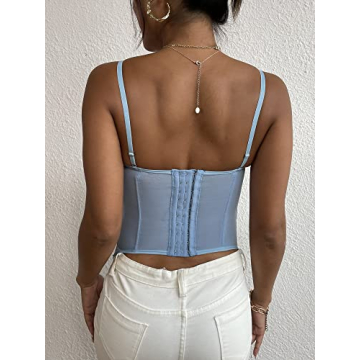 Stylish Women's Corset Top with Adjustable Straps