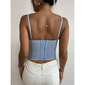 Stylish Women's Corset Top with Adjustable Straps