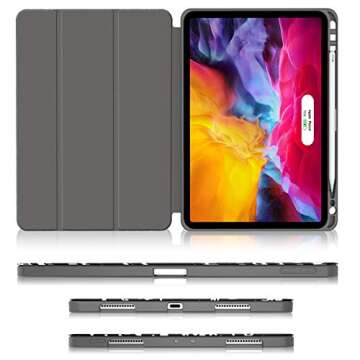 Soke iPad Pro 11 Case with Pencil Holder and Stand