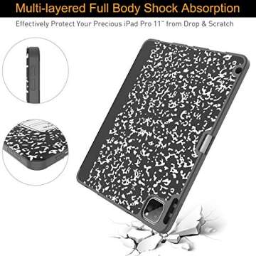 Soke iPad Pro 11 Case with Pencil Holder and Stand
