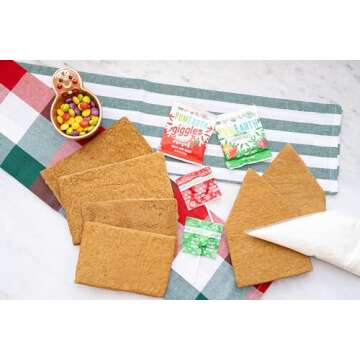 YumEarth Gingerbread House Kit - Allergy-Friendly, Includes Cookie Pieces, Icing and Candy for Decorating (Pack of 1)