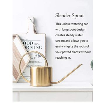 Stylish 45oz Premium Watering Can for Indoor Plants