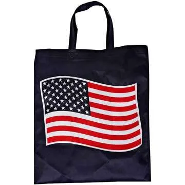 Patriotic Reusable Shopping Bags Bulk Pack