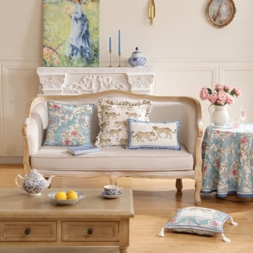 Designer Throw Pillow Covers Set of 4 with Cheetah Pattern