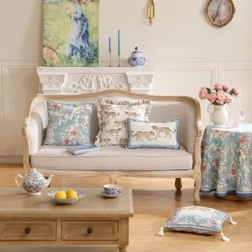 Designer Throw Pillow Covers Set of 4 with Cheetah Pattern