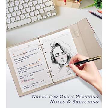 Tree of Life Refillable Leather Journal Notebook with Pen & Gift Box,6.5× 9" Hardcover Notebook Journal for Men & Women School Travel Business Work Home Writing,160 Pages A5 Lined/Ruled Paper Diary