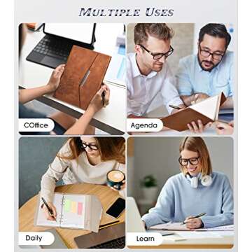 Tree of Life Refillable Leather Journal Notebook with Pen & Gift Box,6.5× 9" Hardcover Notebook Journal for Men & Women School Travel Business Work Home Writing,160 Pages A5 Lined/Ruled Paper Diary