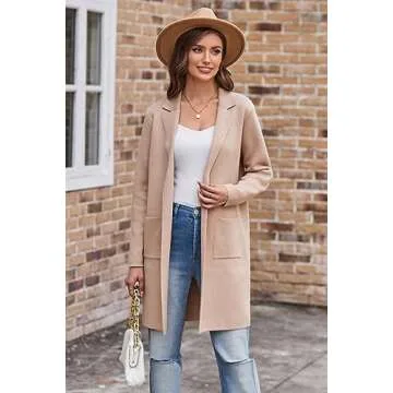 GRACE KARIN Women’s Chunky Cardigan Open Front Fall Winter Sweater