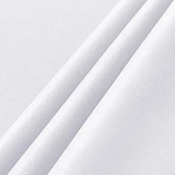 sancua 2 Pack White Tablecloth 60 x 84 Inch, Rectangle 4 Feet Table Cloth - Stain and Wrinkle Resistant Washable Polyester Table Cover for Dining Tables, Buffet Parties and Camping