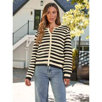 Stylish LILLUSORY Women's Cable Knit Cardigan for All Seasons
