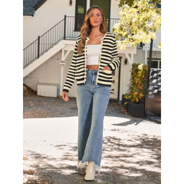 Stylish LILLUSORY Women's Cable Knit Cardigan for All Seasons