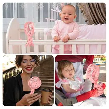Creiv Stroller Fan - Versatile Battery Operated Cooling Fan