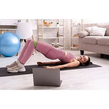 CHRLEISURE Butt Lifting Workout Leggings for Women, Scrunch Butt Gym Seamless Booty Tight (Pink, L)