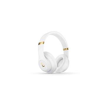 Beats by Dr. Dre Studio 3 Wireless Over-Ear Headphones with Built-in Mic - White (Renewed)