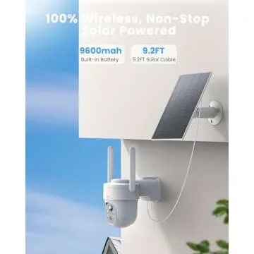 Rebluum 5MP Outdoor Camera - 360° Solar Powered Security