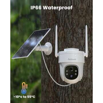 Rebluum 5MP Outdoor Camera - 360° Solar Powered Security