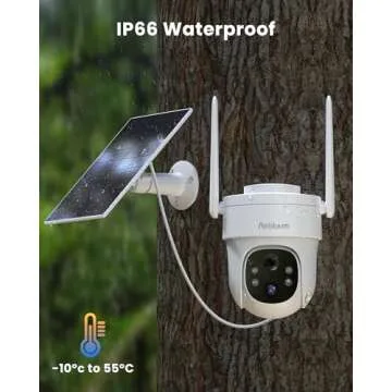 Rebluum 5MP Outdoor Camera - 360° Solar Powered Security