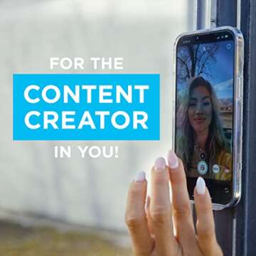 Flipstik 2.0 Foldable Adhesive Phone Mount – Sticks to Any Flat Surface – Hands Free Selfies, Videos, Car Mount, Phone Stand, Travel Accessory – Sticky Phone Mount | Classic Color Black