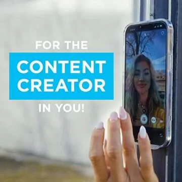 Flipstik 2.0 Foldable Adhesive Phone Mount – Sticks to Any Flat Surface – Hands Free Selfies, Videos, Car Mount, Phone Stand, Travel Accessory – Sticky Phone Mount | Classic Color Black