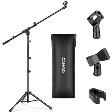 CAHAYA Boom Arm Mic Stand for Performance & Events