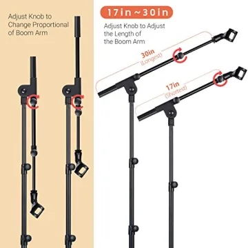 CAHAYA Boom Arm Mic Stand for Performance & Events